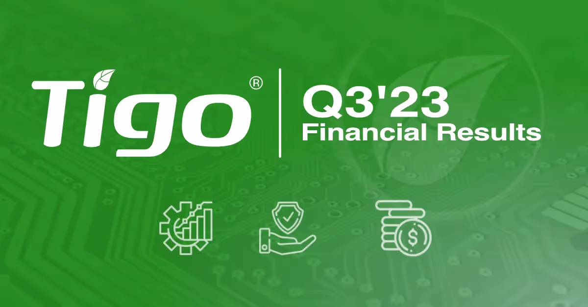 Tigo Energy Reports Third Quarter and First Nine Months 2023 Financial Results